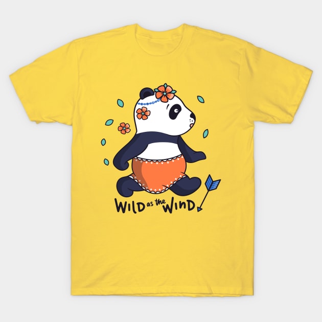 Wild panda girl T-Shirt by ArtStyleAlice